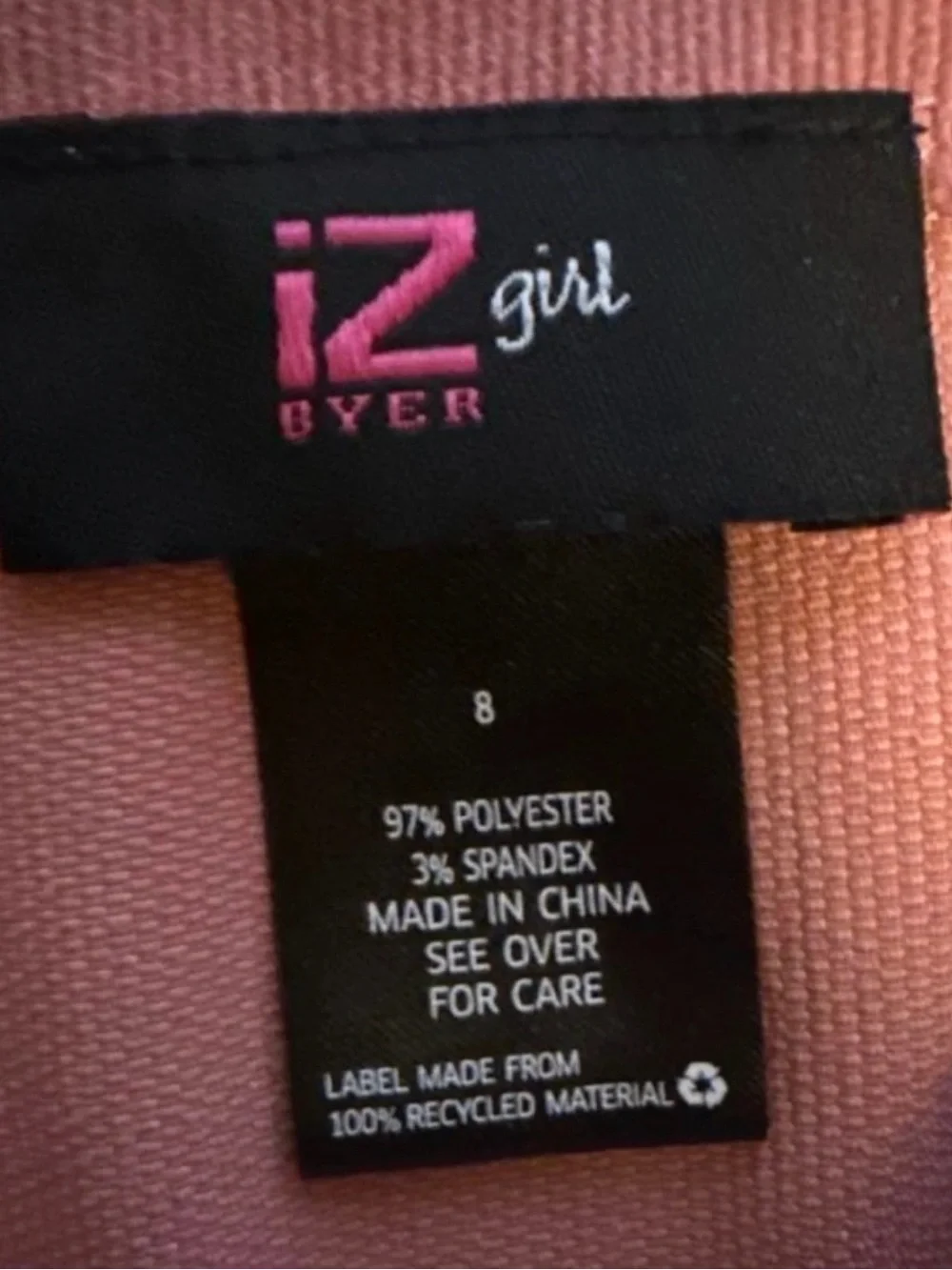 Iz Byer Coral Pink A-Line Mini Skirt with Belt